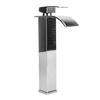 Waterfall Bathroom Faucet 304 Stainless Steel Hot and Cold Single Handle Sink Faucet Vanity Sink