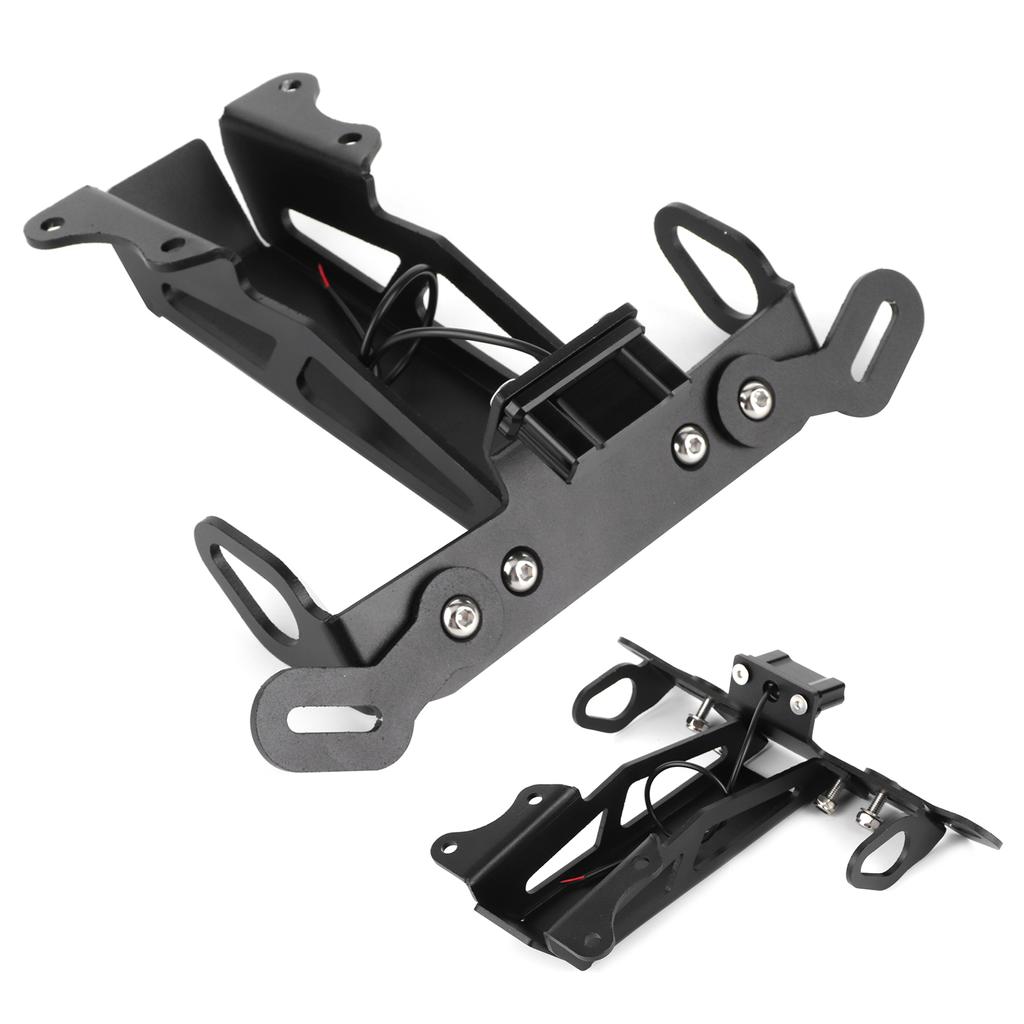 Задний держатель номерного знака мотоцикла с белой светодиодной подсветкой подходит для Yamaha MT?09 Трейсер ФДж?09