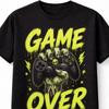 Game Over Zombie Gamer Horror Controller Undead Gaming Unisex TShirt