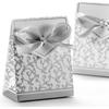 Pack Of 50 Gift Boxes With Ribbons (silver) SXQ