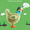 Игрушки для кур, несущих яйца, со звуковой музыкой, электрическая сумасшедшая плюшевая кукла-курица, милая игрушка-курица, несущая яйца, мягкая игрушка для детей