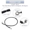 Motoforti 80cm 100cm 120cm 150cm 240cm Motorcycle Hydraulic Brake Line Oil Hose Pipe Fitting AN3 M10 28° 90° Stainless Steel