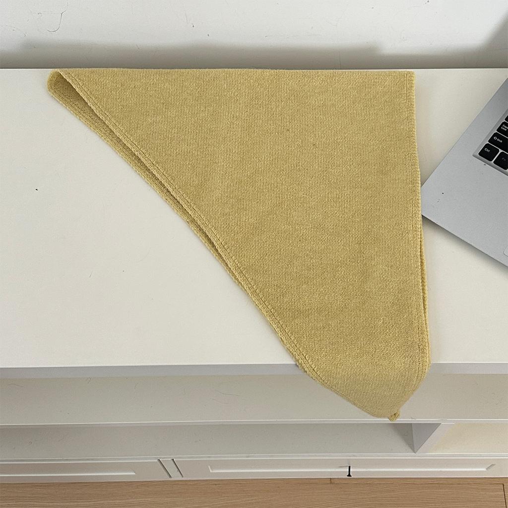 Треугольный шарф из смесовой шерсти, плоского плетения, для женщин, подходит для всех сезонов, для украшения, фотосессий и путешествий, в комплекте с небольшим платком