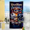 Seattle Seahawks Customize Your Name Beach Towel Soft Durable Quickdry Suitable For Sports Travel Swimming Yoga Bathroom Beach And Pool