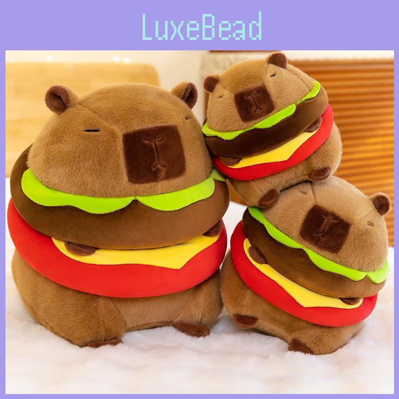 Capybara Plush Adorable Toy Burger Cartoon Girl Sleep Companion Gift Birthday