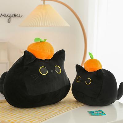 Черная кошка плюшевая игрушка милая кукла подушка кукла
