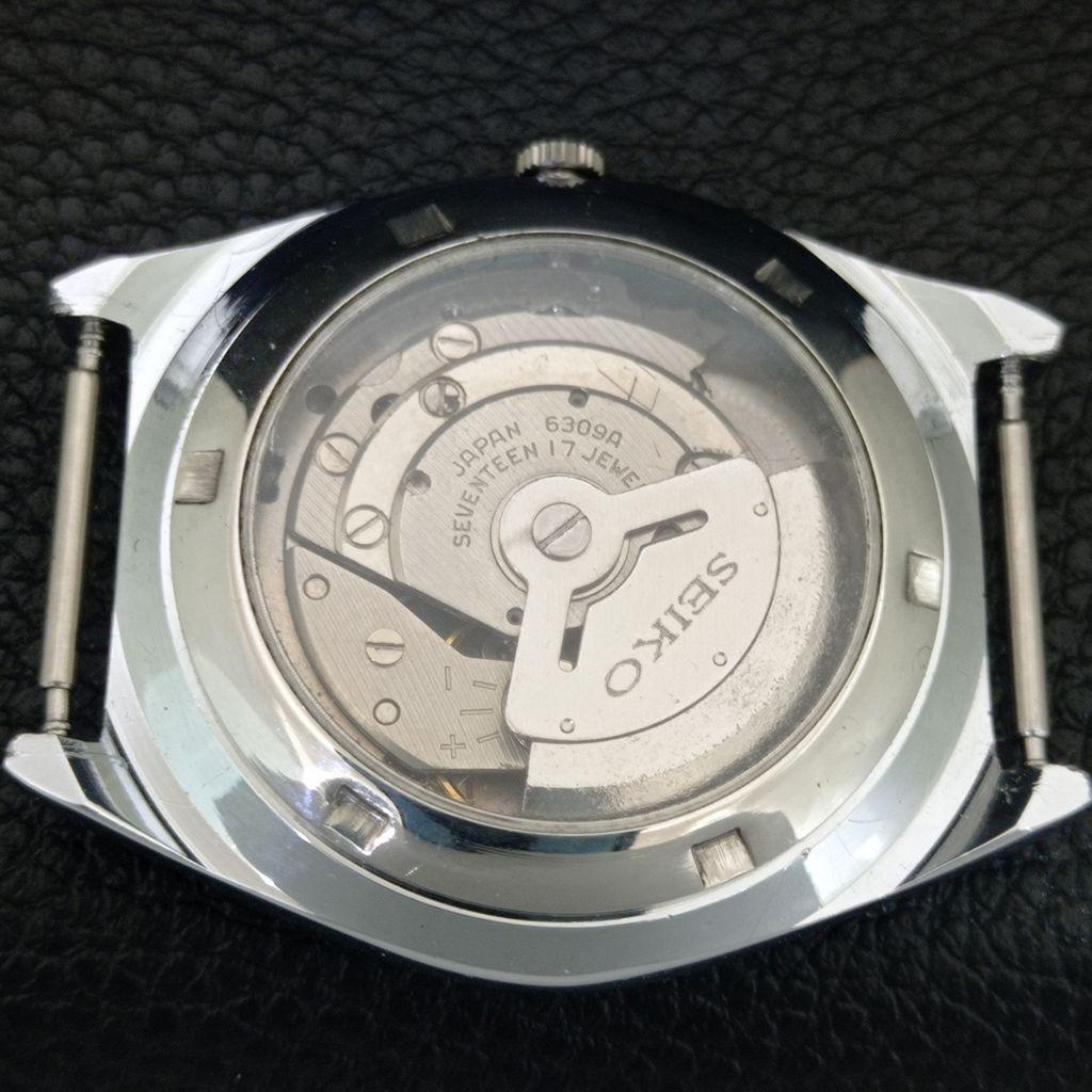 АВТОМАТИЧЕСКИЕ ВИНТАЖНЫЕ ВОССТАНОВЛЕННЫЕ МУЖСКИЕ ЧАСЫ SEIKO 5 ЯПОНИЯ ЧЕРНЫЙ ЦИФЕРБЛАТ a444491-1