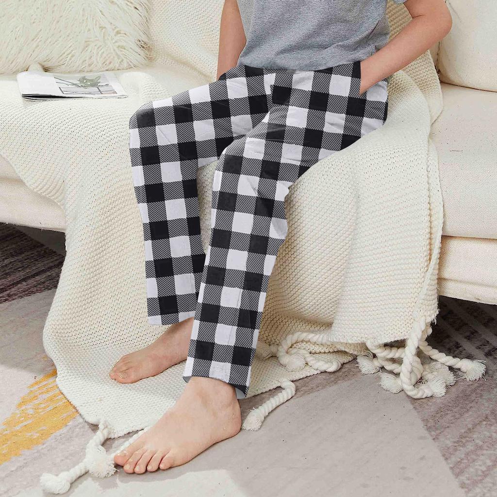 Детские хлопковые пижамные штаны с карманами