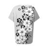 Women's Short Sleeve Shirts V Neck Print Tops Casual Tops Basic Tees Blouse Loose Tops