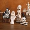 Halloween Resin Skull Ornaments Creative Pose Desk Skeleton Decor