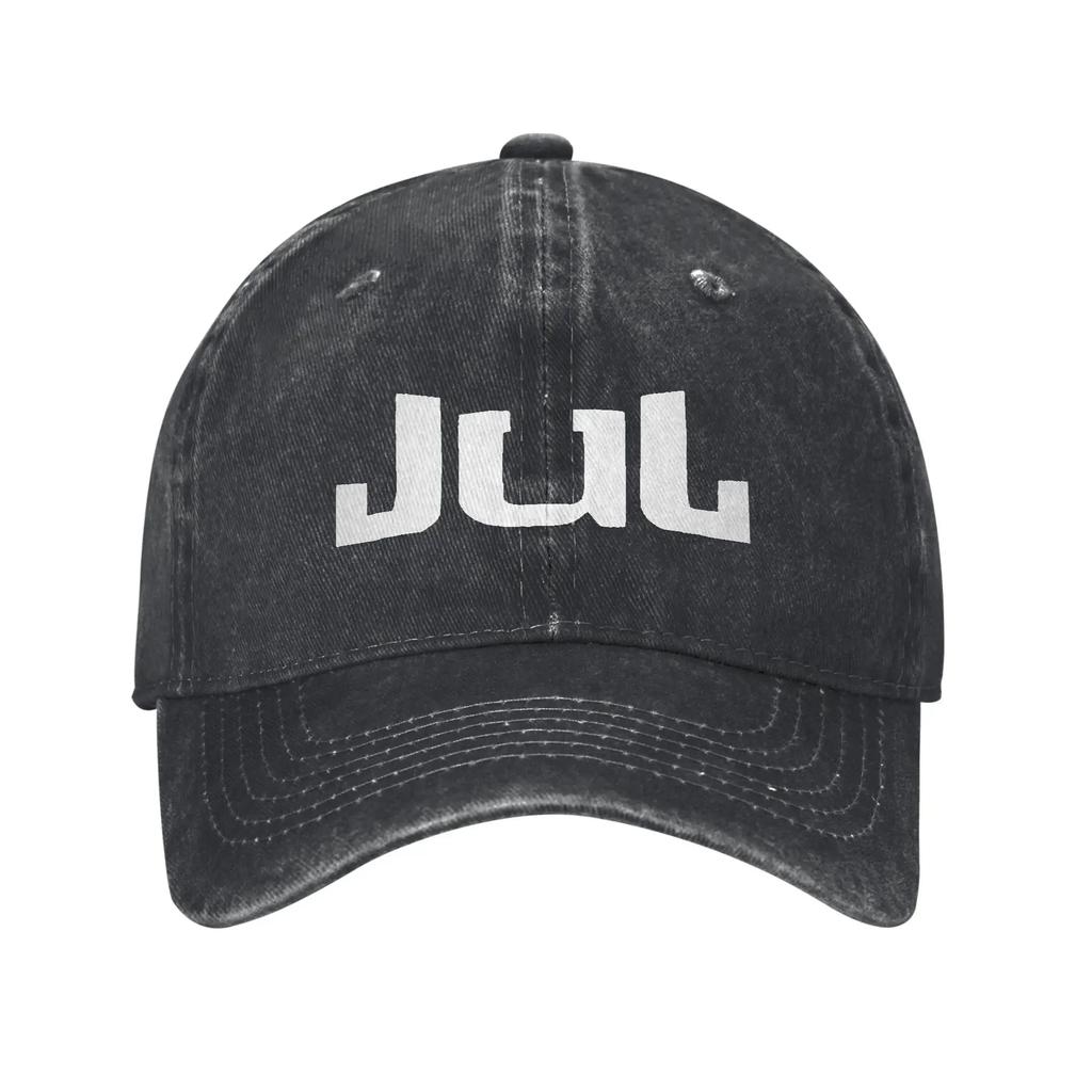 aJul Unisex Style Baseball Cap Novelty French Rapper Jul Distressed Denim Caps Hat Retro Outdoor Workouts Adjustable Sun Cap