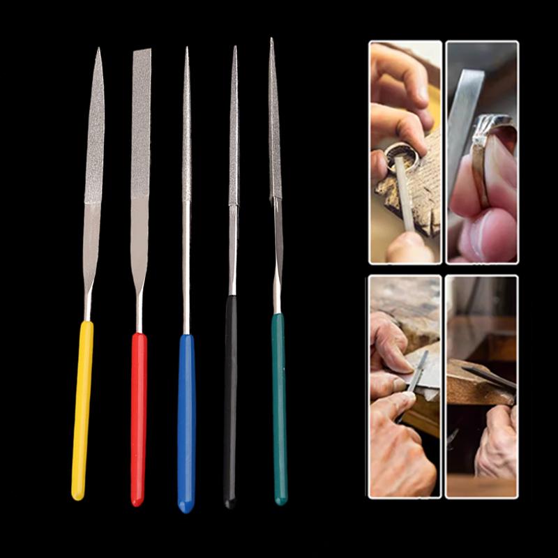 1Pc Mini Rasp Files Diamond Files For Metal Jewelry Stone Polishing Wood Ceramic Hand Carving Tool Hand Needle File Tools