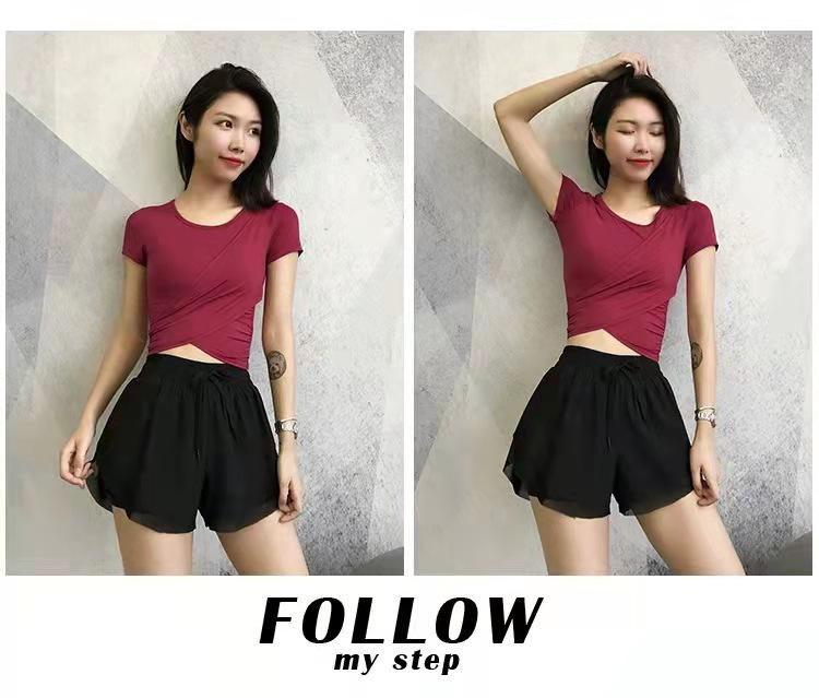 Женские летние шорты для бега и йоги с высокой посадкой и быстрой сушкой