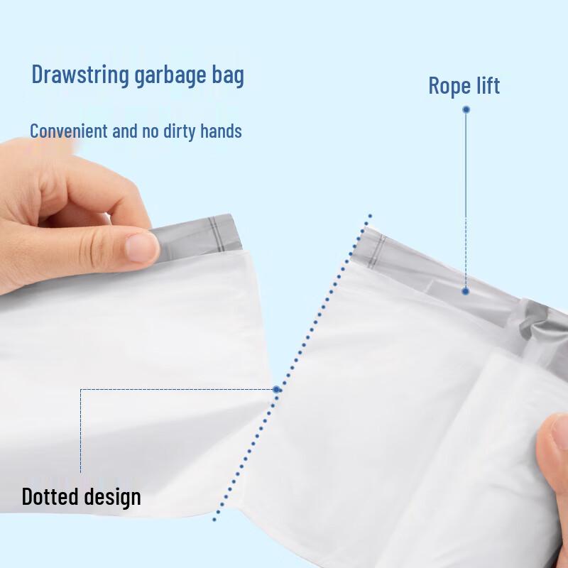 Deli LQ506 50x60cm Drawstring Trash Bags