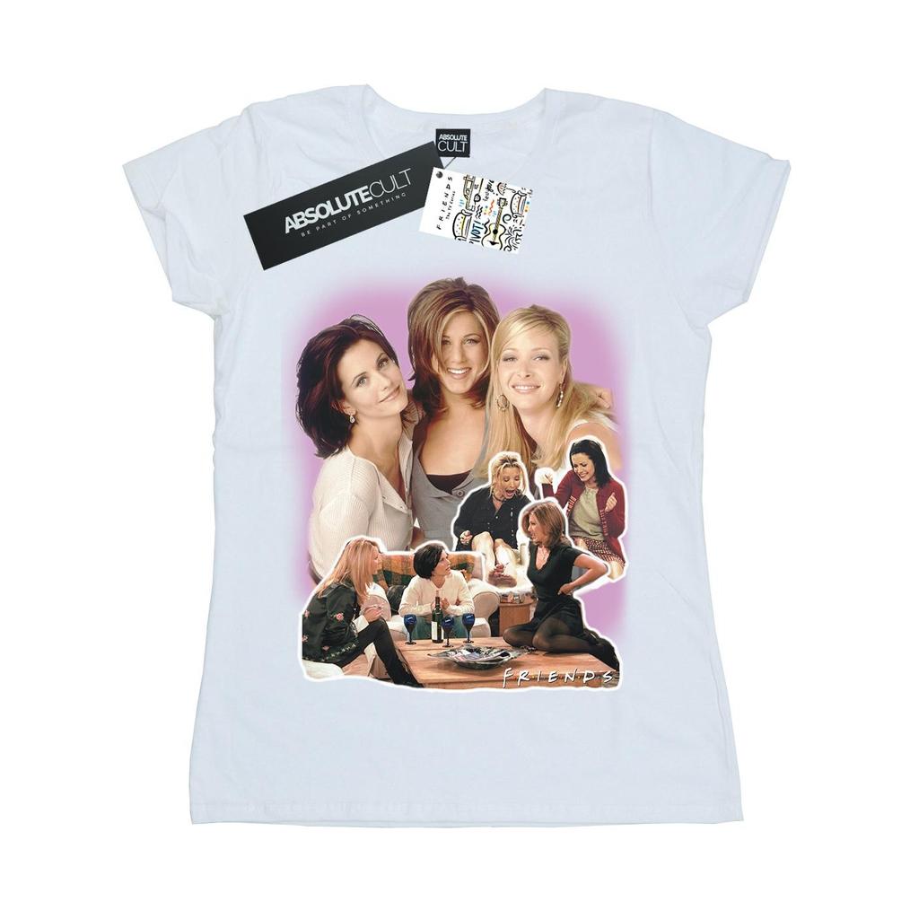 Friends Womens/Ladies Girls Collage Cotton T-Shirt