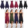 Women Midi Dress For Summer With Elegant Sleeveless Design And G-string Style**