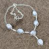 Moonstone Gemstone Handmade 925 Sterling Silver Jewelry Necklace 18" KKG-411