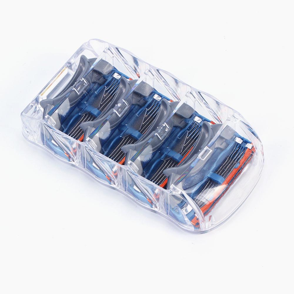 НОВЫЕ 8 шт./лот, отличные бритвенные лезвия, 5 слоев, совместимые с Gillettee Fusione для мужчин, уход за лицом