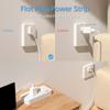 US Plug Power Strips with 8 Outlets 4 USB Port(2 USB-C), Braideds Extender Cable,Surges Protectors Adapter for Home