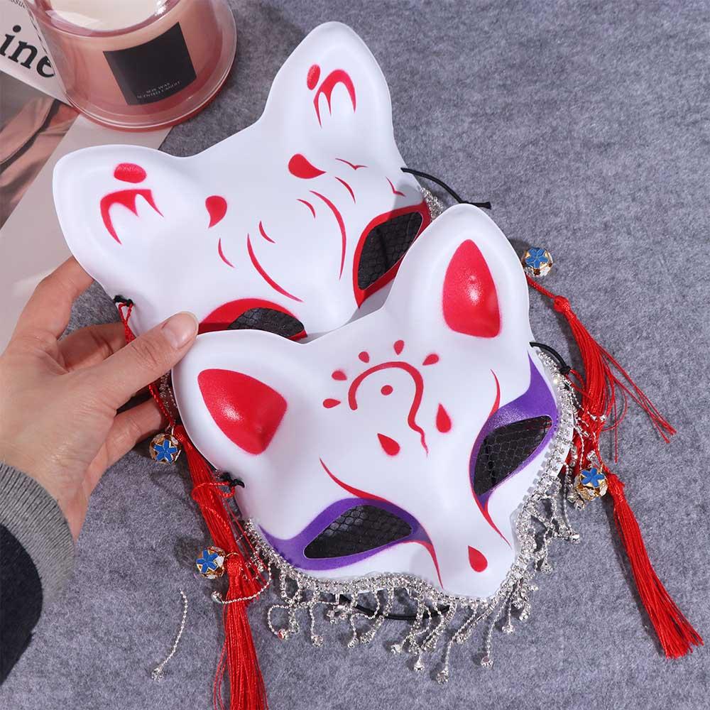 Праздничные принадлежности Маска на поллица с кисточкой Венецианские маскарадные маски Креативная маска животного Девушка