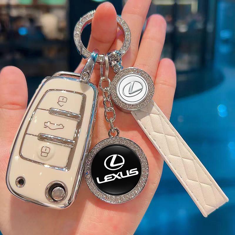Car Keychain Set car Logo Smart Key Pendant Keyring Accessories For Lexus F SPORT ES RX NX LS UX LM LX GX LC RZ IS CT GS RC HS FX6