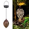 Vintage Retro Solar Hanging Light LED Yard Outdoor Path Patio Garden Lamp Decor