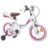 vidaXL Children's Bike 14 Inch for Ages 3-5 White