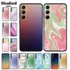 Цветной чехол для Samsung A55 A15 A25 A05 A35 Мягкий силиконовый TPU Чехол для телефона Funda Galaxy A 55 15 25 05 35 Градиентный Задний Бампер Capa