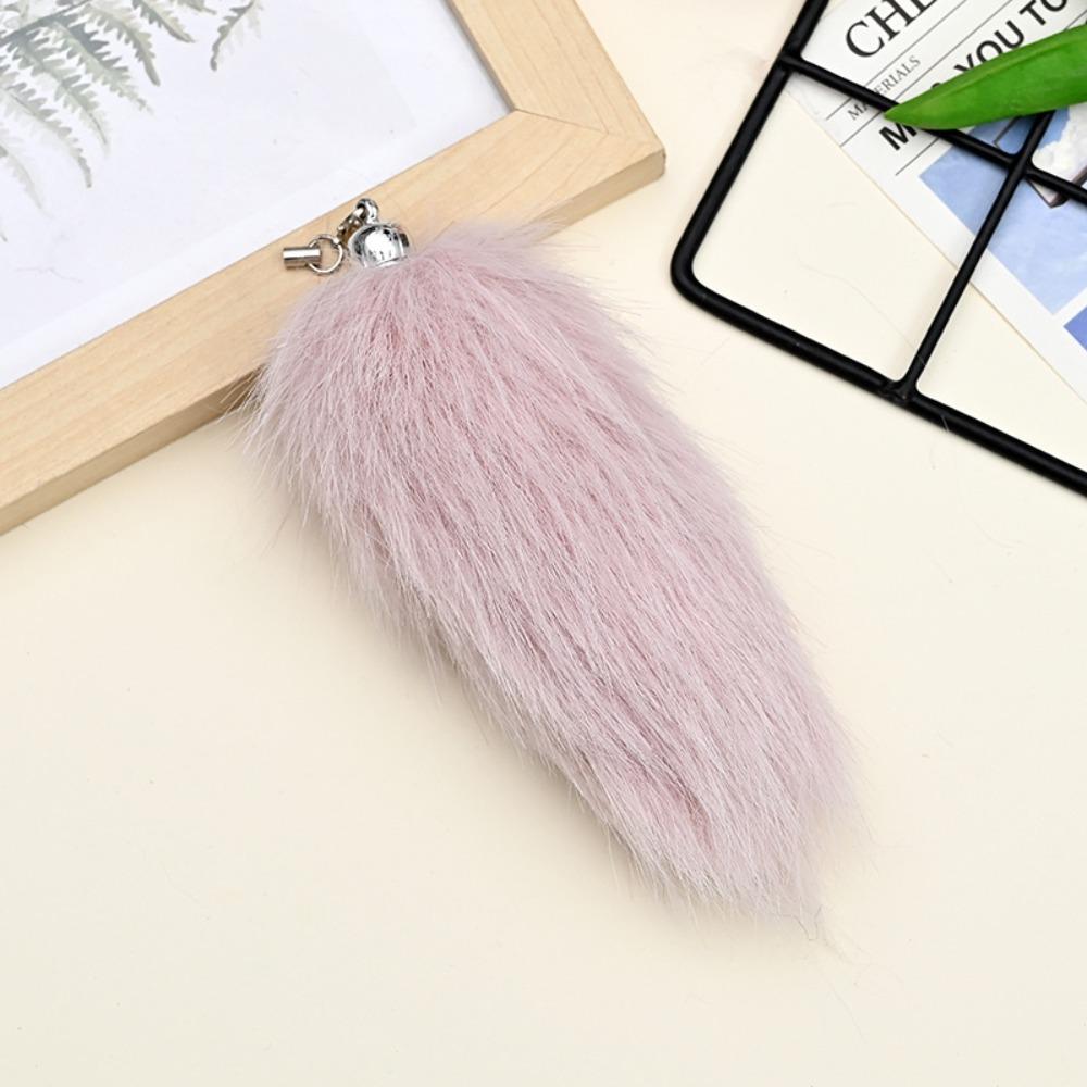 Backpack Plush Tail Keyring Key Holders Pompom Pendants Fashion Animal Tails Keychain  Car Charms