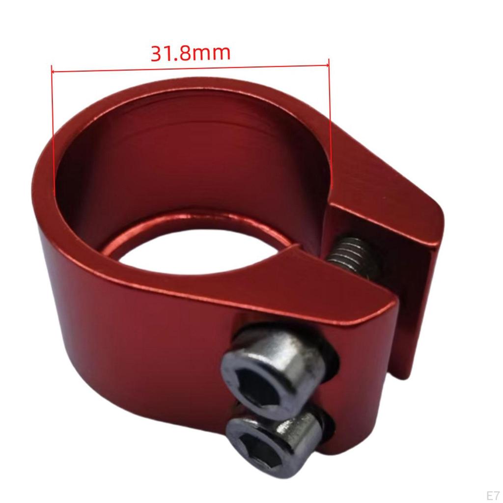 Seat Post Clamp Saddle Clip Aluminum Alloy Easy To Install 1.25" Replace Road Bike Tube