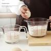 Egg-beating Glass Measuring Cup Food-grade Graduated Household High-temperature Baking Mixing Bowl Measuring