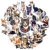 35-70 шт. Реалистичные наклейки с кошками Милый стиль Мяу Граффити Водонепроницаемое украшение DIY Наклейка для чемодана, компьютера, телефона, скейтборда