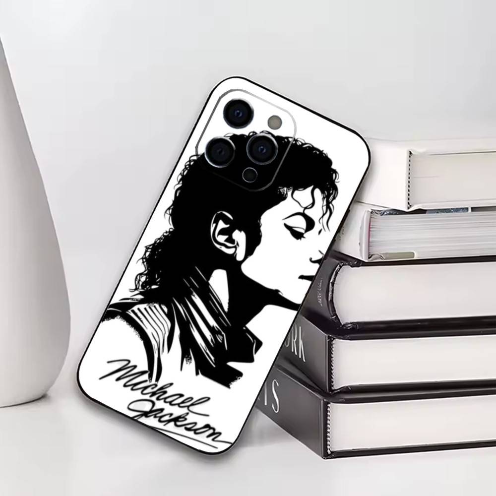 Чехол для телефона Michael Jackson для iPhone 17, 16, 15, 14, 13, 12, 11 Plus, Pro Другие Мягкий Черный Чехол
