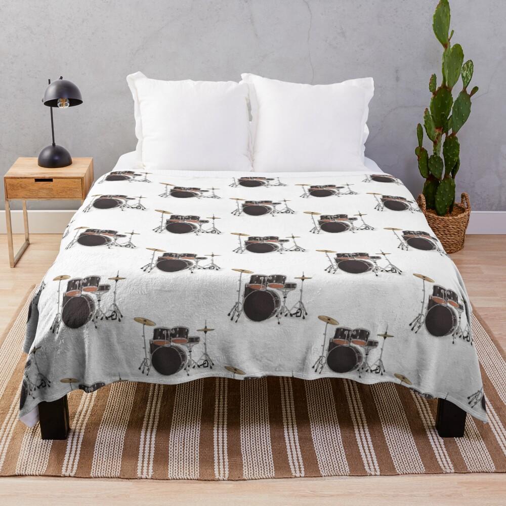 Drum Music Instrument Throw Blanket