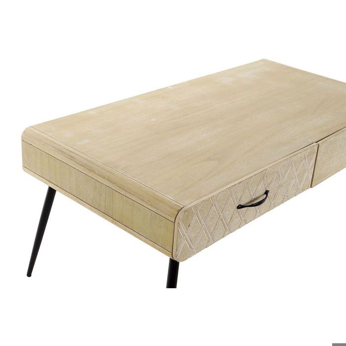 Table basse en métal bois de paulownia bois MDF DKD Home Decor
