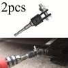 2pcs(Адаптер + Стальная шаровая опора)Адаптер для домкрата из высокоуглеродистой стали Heavy-Drive | Регулируемая губка, ударная головка для гайковерта с шестигранными болтами для ремонта автомобилей