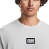 Under Armour Футболка с коротким рукавом и принтом в виде букв, мужская, серая, 1379552-014