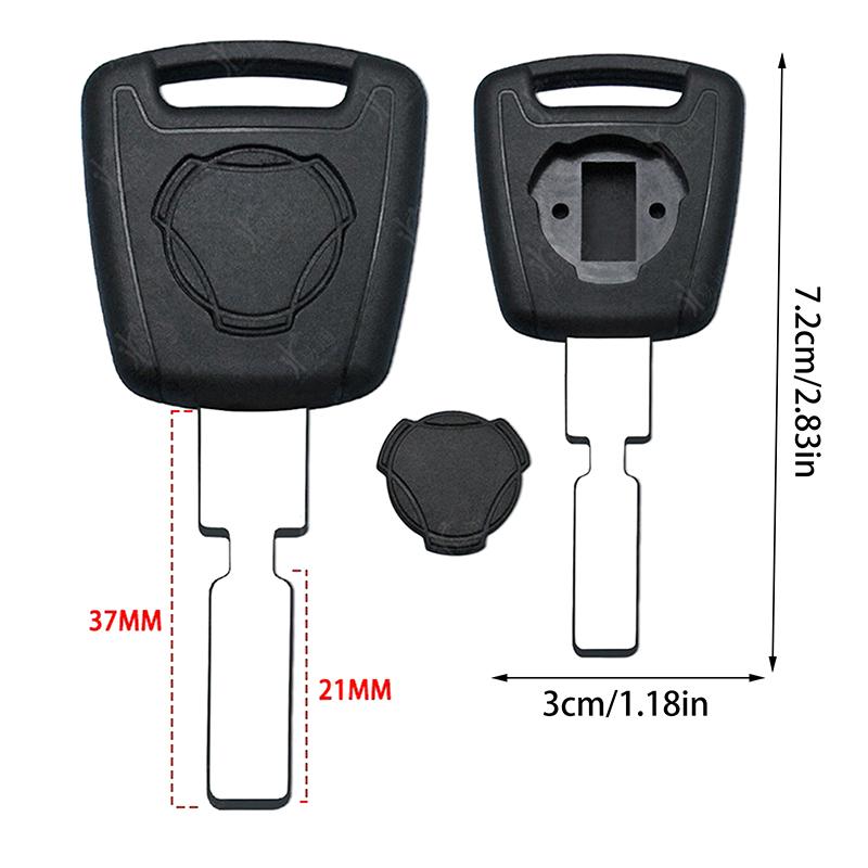 Необрезанное лезвие подходит для корпуса автомобильного ключа, большого запасного корпуса ключа для грузовика, корпуса транспондерного ключа для Hu71