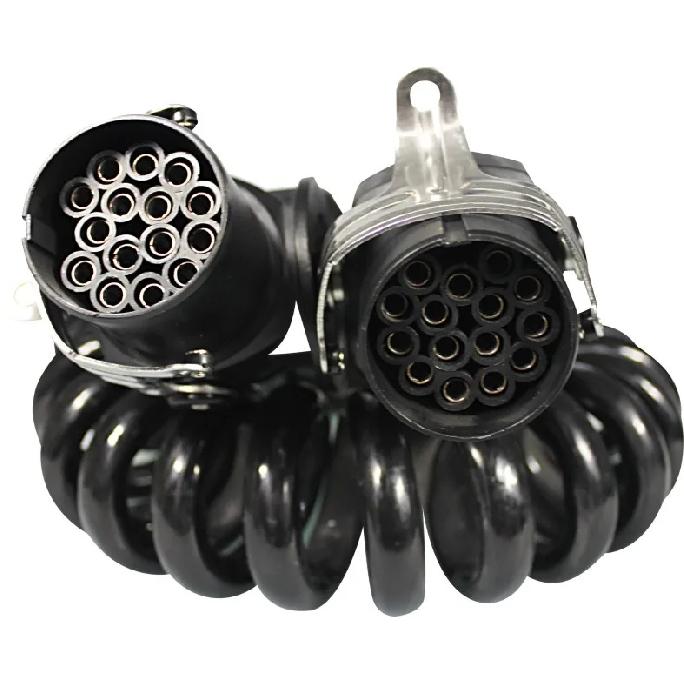 24V Male Female 7 Pin Waterproof Power Connector Truck Trailer Accessories Heavy Duty Plug