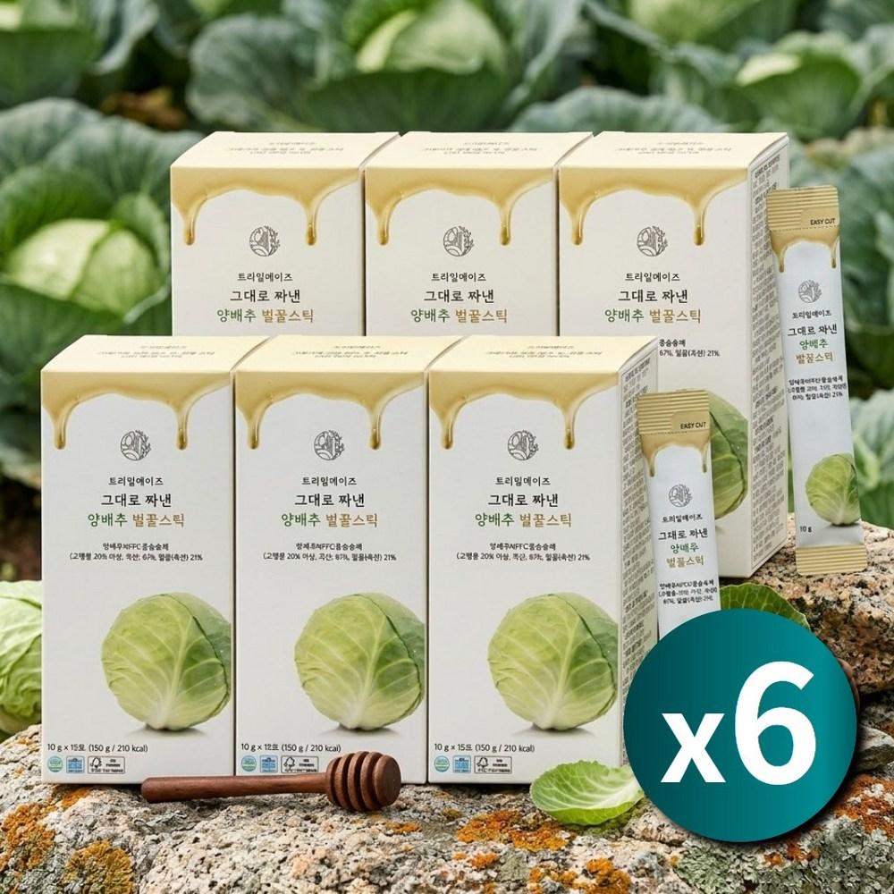 Сок из экстракта капусты Чеджу, Вкусный концентрат капусты, Медовые палочки, 6 коробок (150г)