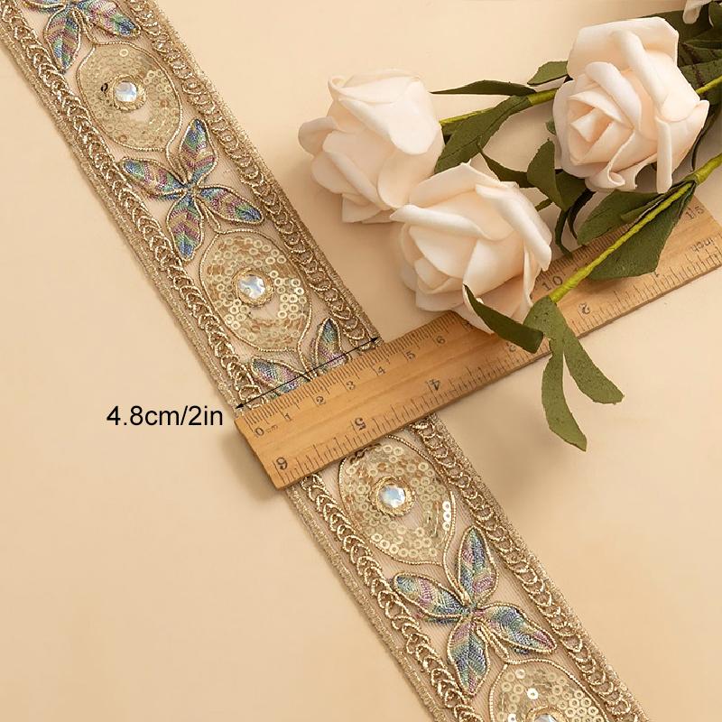 1 Yards DIY Materials Neckline Embellishment Ribbon Gorgeous Lace Embroidery Multi-Function Various Styles