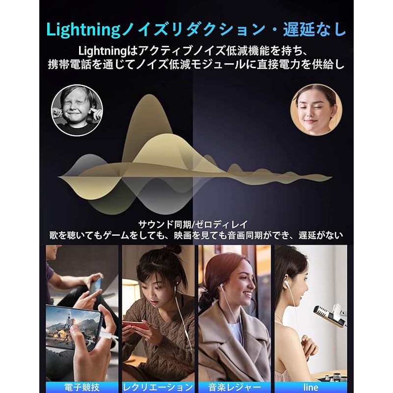 Наушники проводные без Bluetooth Lightning Наушники [сертифицировано MFi] для iPhone Совместимость с iPhone Lightning Предотвращение запутывания Превосходный звук