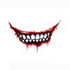 Self-Adhesive Evil Tooth Car Decal Motorcycle Helmet Sticker Bloody Lips Dark Personality