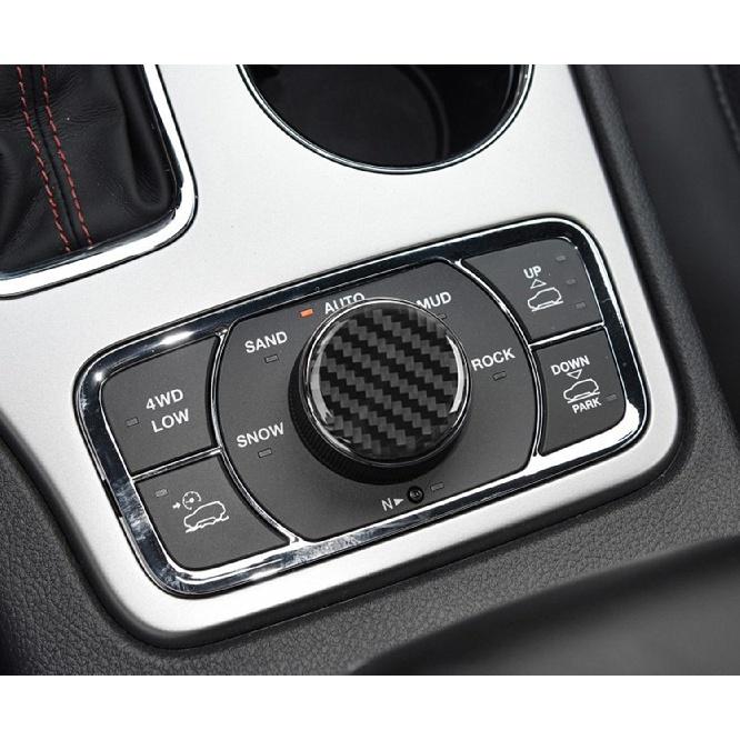 Кнопка переключения полного привода, декоративная накладка для Jeep Grand Cherokee 2011-2022, аксессуар для салона автомобиля, настоящий карбон