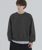 PIANER Hapho Oversized Crop Sweatshirt (Dark Khaki)