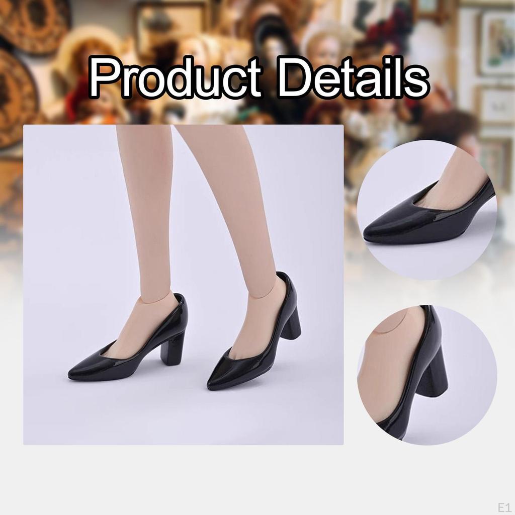 1/6 -Skala -bjd -puppet Shoes, High Heeled Tat Play Toy, Handmade Miniature -high -Heels