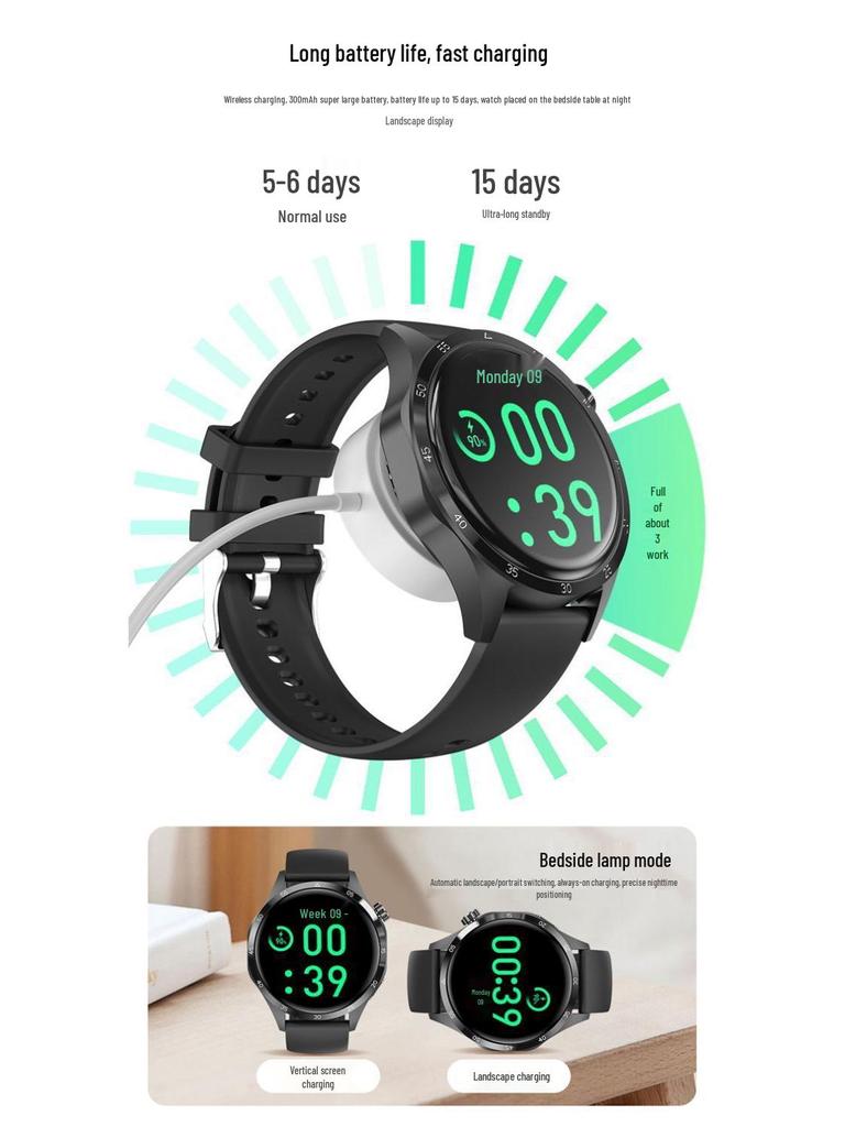 GT4pro+ Мужские водонепроницаемые смарт-часы с большим экраном и длительным временем работы от аккумулятора