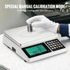 SucceBuy 30kg/1g Digital Counting Scale Electronic Gram Scale with RS232 Port and LCD Screen for Parts Coins Home Food Weighting