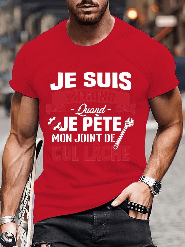 You Know I'm Mechano T Shirt Funny French Dad Gift Worker Humor Shirts Vintage Tee Casual Unisex Summer Fashion T-shirts Clothes
