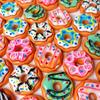 Миниатюрная еда, набор из 40 штук, для кукольного домика, DIY, ручная работа, аксессуары, пластиковые пончики, шоколадный хлеб
